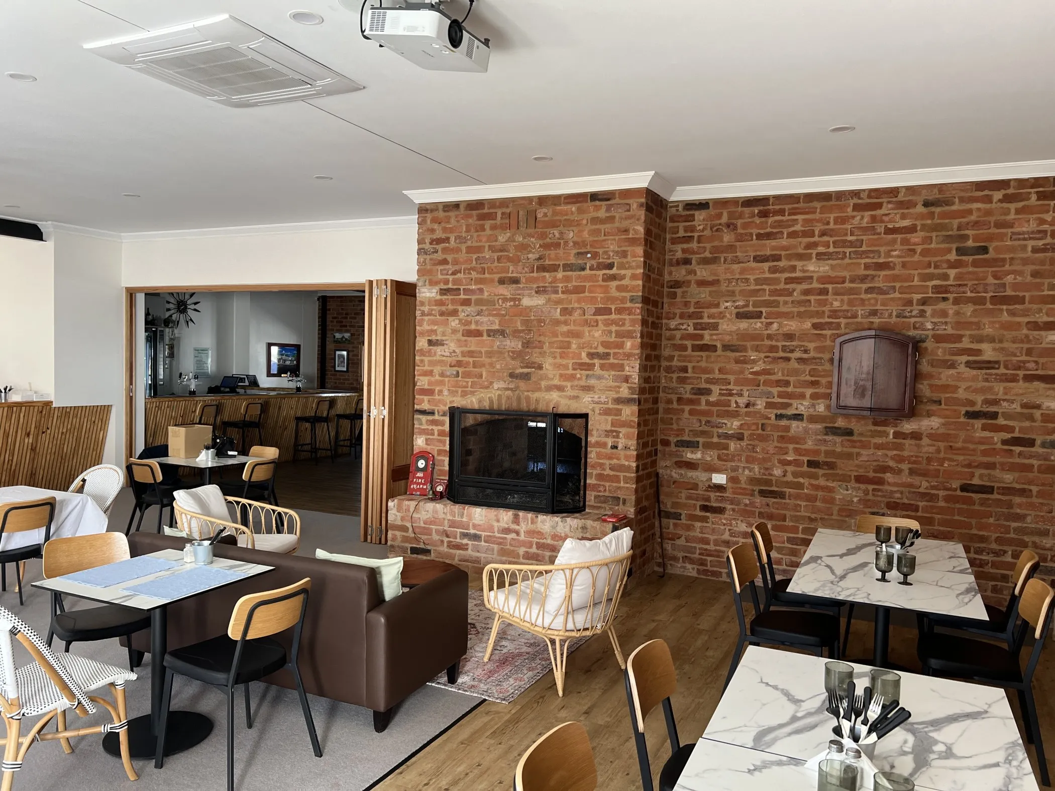 Double Sided Fireplace